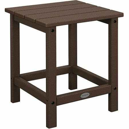 POLYWOOD Long Island 18'' Mahogany Side Table 633ECT18MA